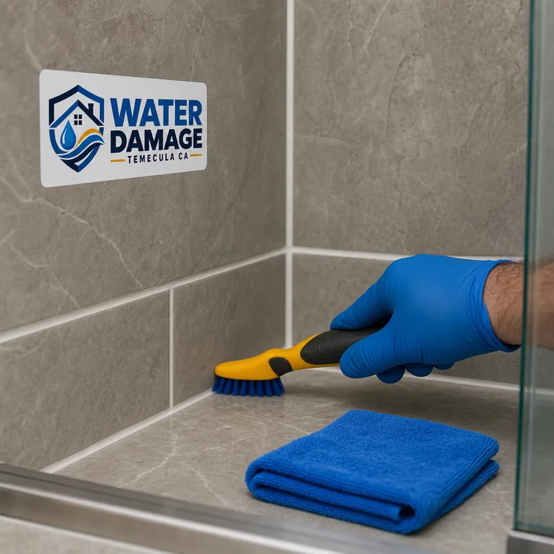 Clean shower tile and grout lines with non-abrasive detailing tools